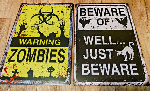 2pc halloween zombie - 2pc, warning