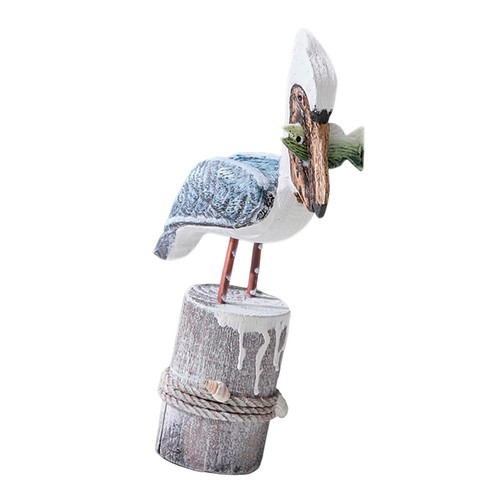 Beach statue decor wood - statue,