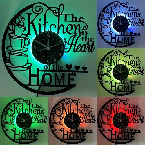 Vinyl record wall clock retro - record,