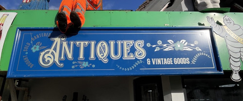 Vintage antique style signage - style,