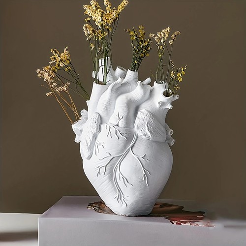 Anatomical resin heart flower - anatomical,