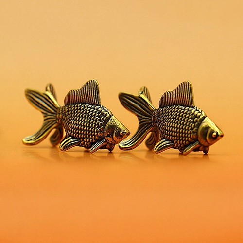 1pc retro brass goldfish - retro,