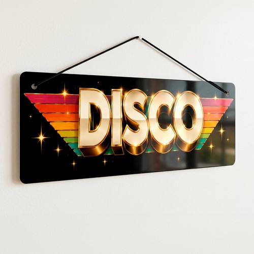 Disco metal sign - disco,