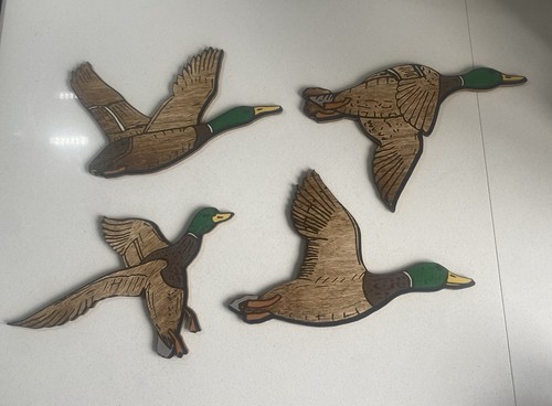 Set flying ducks birds - of,