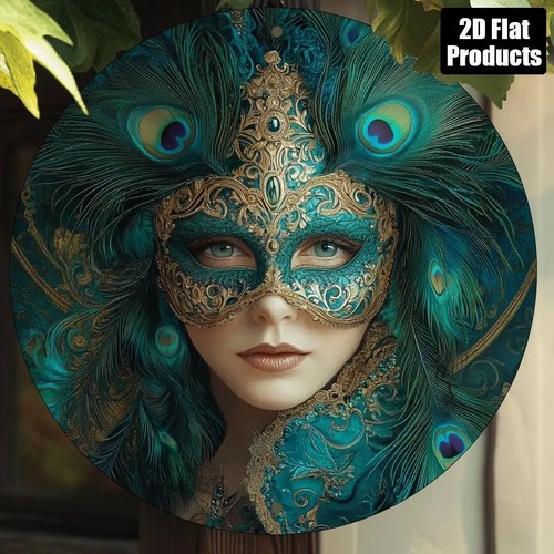Venetian mask metal wall art - mask,