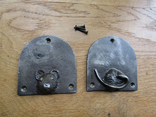 Rustic iron novelty plaque - iron,
