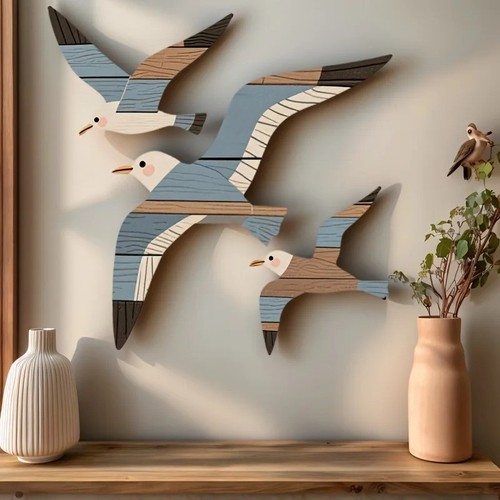 Flying seagulls - flying,
