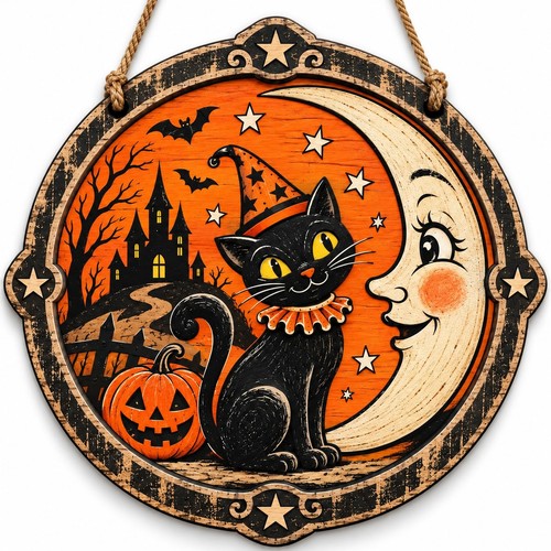 Vintage halloween decorations - vintage,