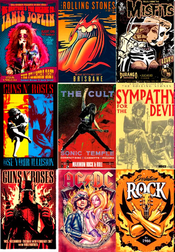 Music metal signs vintage - music,
