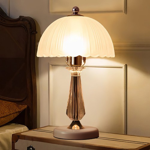 Retro glass cloche table - retro,