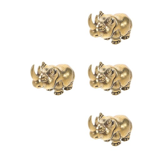 Vintage solid brass rhino - vintage,