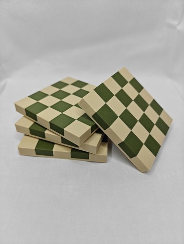 Checkered coaster set retro - checkered, |