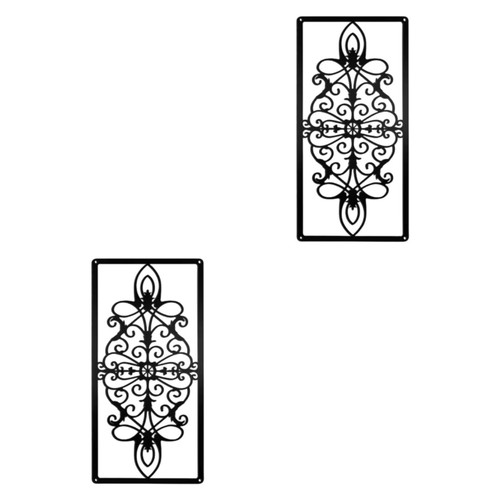 2pcs iron hollow carved wall - iron,