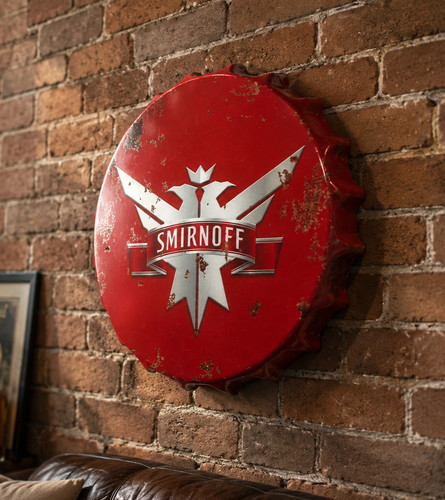 Smirnoff bottle top metal - smirnoff,