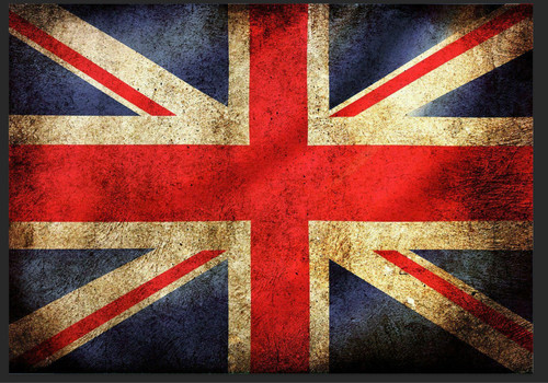 Union jack retro metal - union,