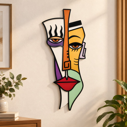 Retro metal wall art abstract - retro,