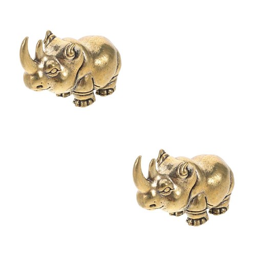 Vintage solid brass - solid, rhino