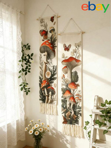 2pcs mushroom butterfly wall - butterfly,