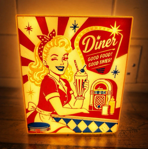Light retro american - light-up,