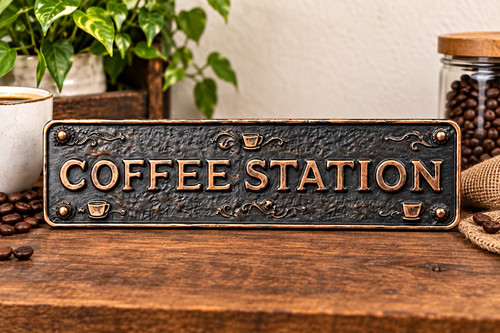 Retro coffee station - retro,