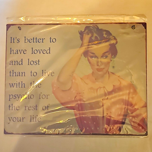 Vintage humorous metal - metal, wall
