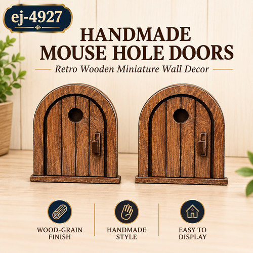 Handmade wooden mouse hole - ,