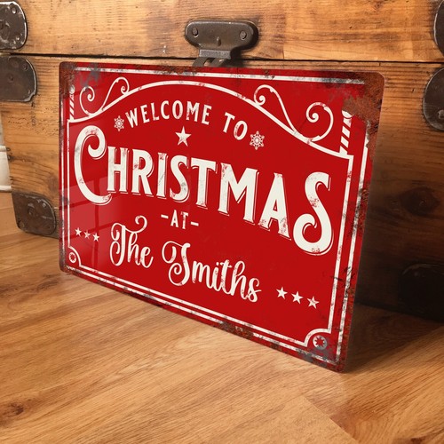 Personalised christmas metal - personalised,