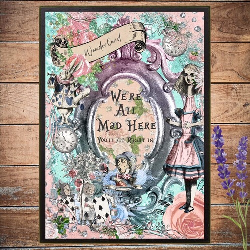 Vintage alice wonderland - alice, in