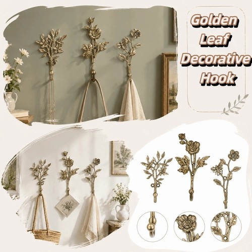 Leaf shaped wall hooks - shaped,