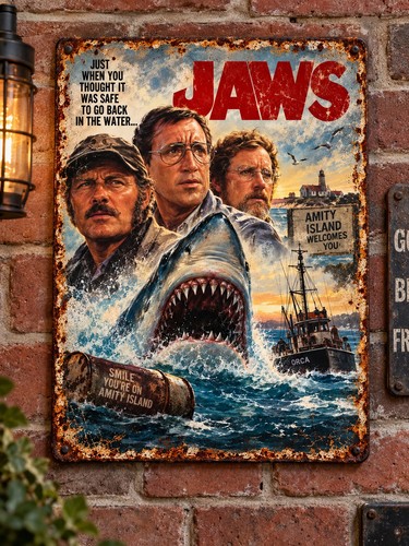 Jaws movie inspired retro - jaws,