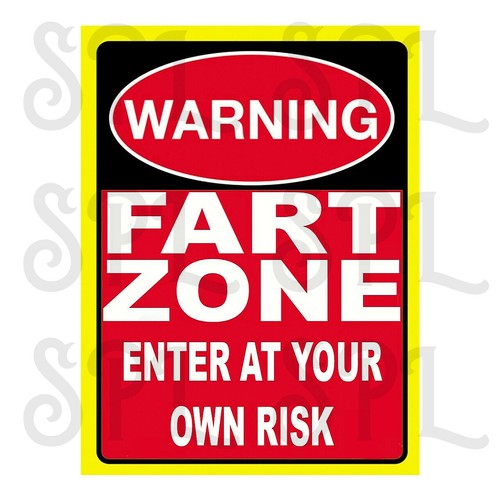 Warning fart zone retro - retro, style